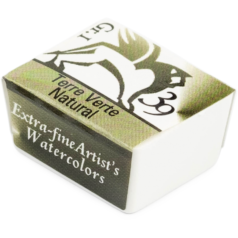 akwarela w kostce  terre verte natural nr 39 Renesans