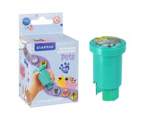 Stempel z naklejkami ZWIERZĘTA DOMOWE Starpak 160 sztuk — zabawa kreatywna dla dziecka