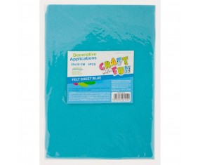 ZESTAW 5 arkuszy filc dekoracyjny MIĘKKI 20×30 cm MORSKI STARPAK