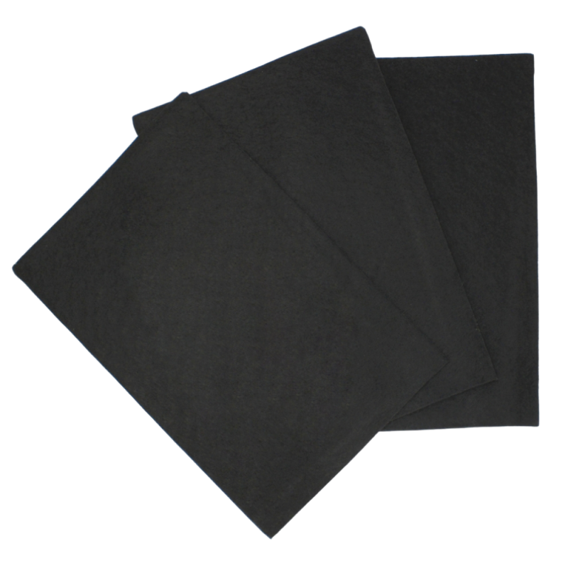 ZESTAW 5 arkuszy filc dekoracyjny MIĘKKI 20×30 cm CZARNY STARPAK