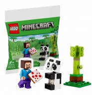 LEGO Minecraft 30672 figurki Steve i mała panda 35 el. zestaw figurek