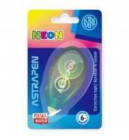 Korektor w taśmie Astra Neon Line 6 m x 5 mm biurowy precyzyjny MIX
