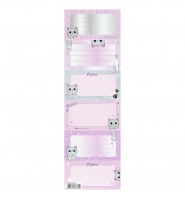 Naklejki nalepki na zeszyty Starpak KITTY 6 szt. papierowe etykiety KOTKI