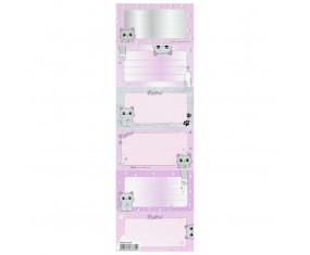 Naklejki nalepki na zeszyty Starpak KITTY 6 szt. papierowe etykiety KOTKI