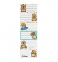 Naklejki nalepki na zeszyty Starpak KUOKA 6 szt. papierowe etykiety