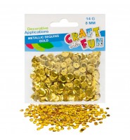 Cekiny metaliczne złote 8 mm 14 g Craft With Fun ozdoby dekoracyjne