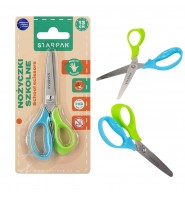 Nożyczki szkolne 13 cm Starpak z ostrzem ze stali nierdzewnej, ergonomiczne