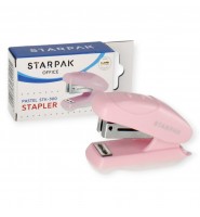 Zszywacz biurowy szkolny mini Starpak pastel RÓŻOWY do 20 kartek
