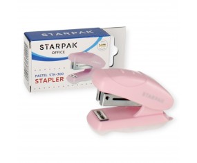 Zszywacz biurowy szkolny mini Starpak pastel RÓŻOWY do 20 kartek