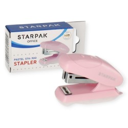 Zszywacz biurowy szkolny mini Starpak pastel RÓŻOWY do 20 kartek