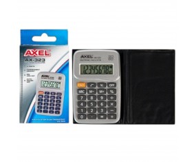 Kalkulator kieszonkowy Axel AX-323 szkolny 8 cyfr z klapką Starpak