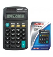 Kalkulator Axel AX-402 Starpak szkolny 8 cyfr z klapką kieszonkowy lekki