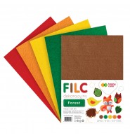 Filc dekoracyjny JESIENNY Happy Color Forest 5 arkuszy 20×30 cm zestaw kreatywny