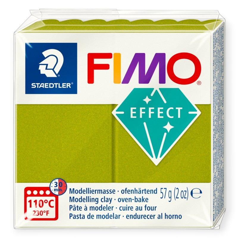 FIMO modelina EFFECT METALICZNA 8010 51 ZIELONY masa termoutwardzalna 57g