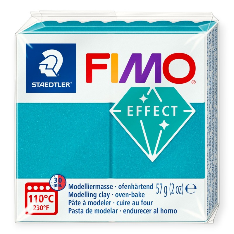FIMO modelina EFFECT METALICZNY 8010 36 TURKUSOWY masa termoutwardzalna 57g