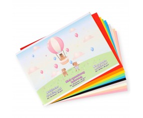 Blok rysunkowy szkolny A4 Strigo 20 kartek barwiony w masie KAPIBARA balon 80g