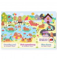 Blok rysunkowy Strigo A4 biały 50 kartek 90g KAPIBARA papier do rysowania