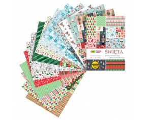 Blok z motywami Happy Color ŚWIĘTA A4 15 arkuszy 80g papier ozdobny