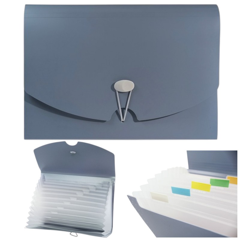 Teczka harmonijkowa GRAFIT Morandi A4 PP 13 przegródek ORGANIZER