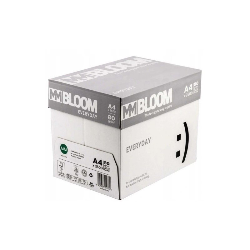 Papier Ksero MM Bloom Everyday 80 g/m2, karton 5 ryza x 500 ark.