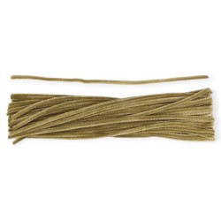 Druciki kreatywne WYCIORY Titanum 50 szt. 0,6×30 cm BEŻOWE dekoracyjne