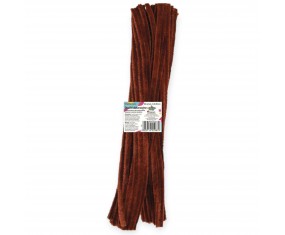 Druciki kreatywne WYCIORY Titanum 50 szt. 0,6×30 cm BRĄZOWY CZEKOLADOWY