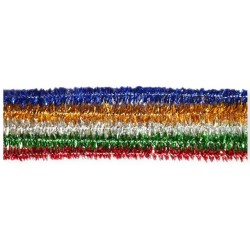 Druciki METALIZOWANE brokatowe Titanum 25 szt. 0,6×30 cm mix kolorów dekoracyjne