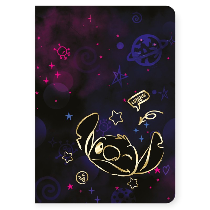 Zeszyt szkolny A5 32 kartki KRATKA Stitch Gold Disney 1 CoolPack