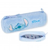 Piórnik szkolny okrągły PLUSZOWY tuba saszetka STITCH Coolpack NIEBIESKI Disney