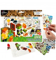 Kreatywna WYKLEJANKA po numerach GAME PIXEL zestaw dla chłopca Kidea