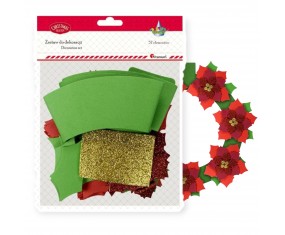 Zestaw kreatywny świąteczny WIANEK BOŻONARODZENIOWY  33,5 cm Titanum Craft‑Fun 57 elementów