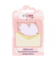 Karteczki samoprzylepne papierowe STRIGO FUN 73x73mm 20 kartek różowe