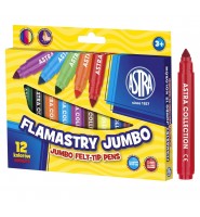 Flamastery GRUBE ASTRA JUMBO 12 kolorów