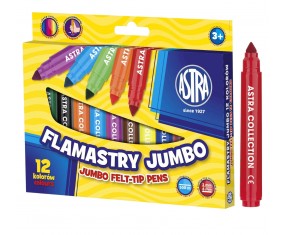 Flamastery GRUBE ASTRA JUMBO 12 kolorów