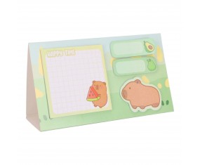 Karteczki SAMOPRZYLEPNE ZNACZNIKI KAPIBARA ARBUZ Strigo