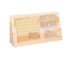 Karteczki SAMOPRZYLEPNE ZNACZNIKI śpiąca KAPIBARA Strigo