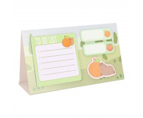 Karteczki SAMOPRZYLEPNE ZNACZNIKI KAPIBARA z pomarańczą Strigo