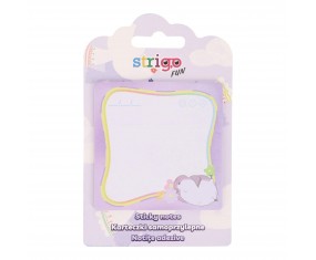 Strigo karteczki samoprzylepne 73×73 mm FIOLETOWE 20 kartek bloczek