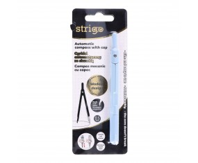 Cyrkiel automatyczny ze skuwką niebieski Strigo kompaktowy