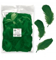 Piórka dekoracyjne ZIELONE CIEMNE Titanum 16 g Craft-Fun ozdoby