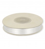Wstążka SATYNOWA Titanum 3 mm x 50 m BIAŁA Craft-Fun dekoracje DIY