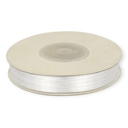 Wstążka SATYNOWA Titanum 3 mm x 50 m BIAŁA Craft-Fun dekoracje DIY