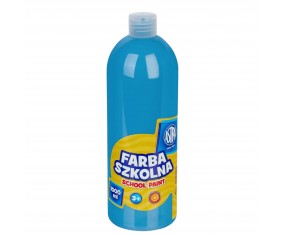 Farba szkolna PLAKATOWA TEMPERA BUTELKA  Astra 1000 ml niebieskia