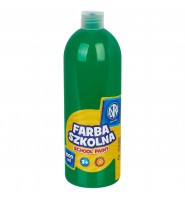 Farba szkolna PLAKATOWA TEMPERA BUTELKA  Astra 1000 ml zielona jasna