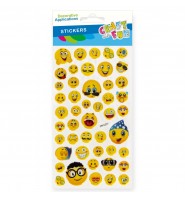 Naklejki dekoracyjne wypukłe EMOTKI 90x205mm Craft With Fun kreatywne