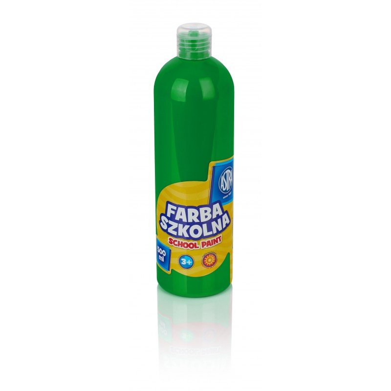Farba szkolna 500 ml, zielona jasna, ASTRA