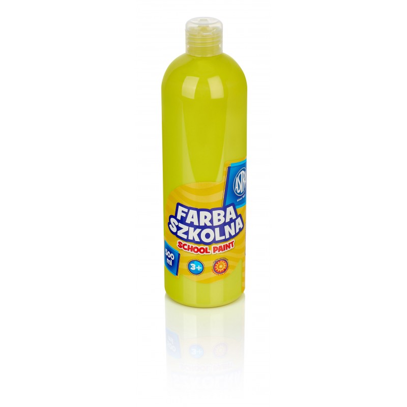 Farba szkolna 500 ml, cytrynowa, ASTRA