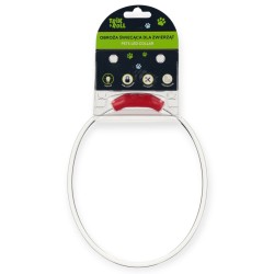 ŚWIECĄCA obroża LED USB dla psa kota 55 cm czerwona widoczność po zmroku