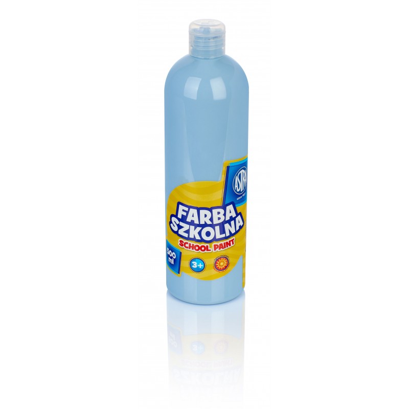 Farba szkolna 500 ml, błękitna, ASTRA