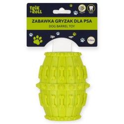 GRYZAK na smaczki dla PSA interaktywna ZABAWKA limonkowa 11,5 cm